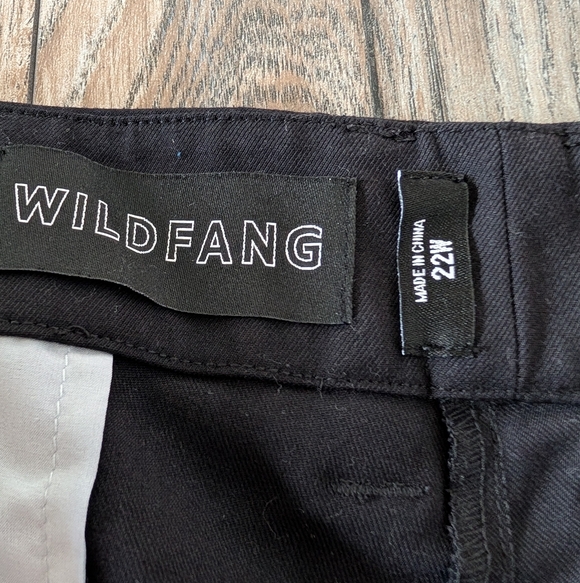 WILDFANG The Empower Wide Leg Short Black Plus Size 22W - Picture 7 of 12